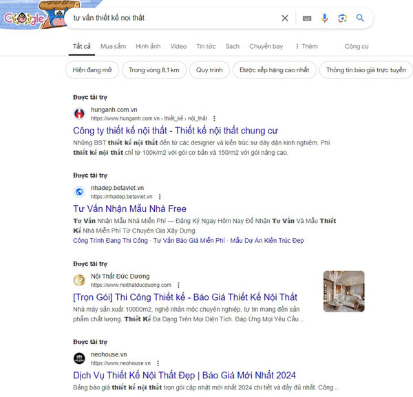 Quảng cáo tìm kiếm (Google Search)