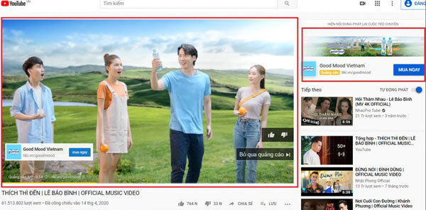 Quảng cáo video trên Youtube (Video Ads)