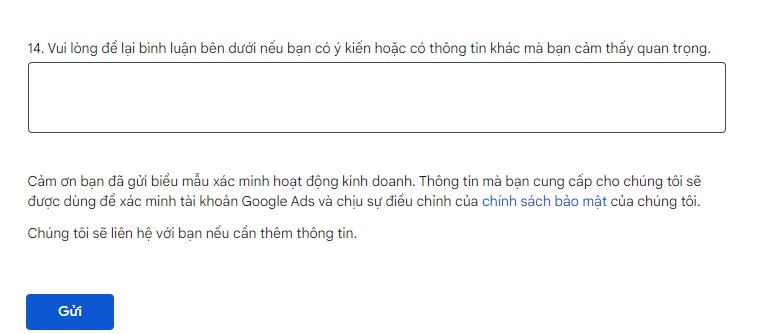 Câu hỏi kết thúc