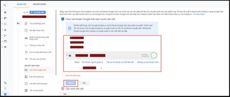 Liên kết Google Analytics với Google Ads