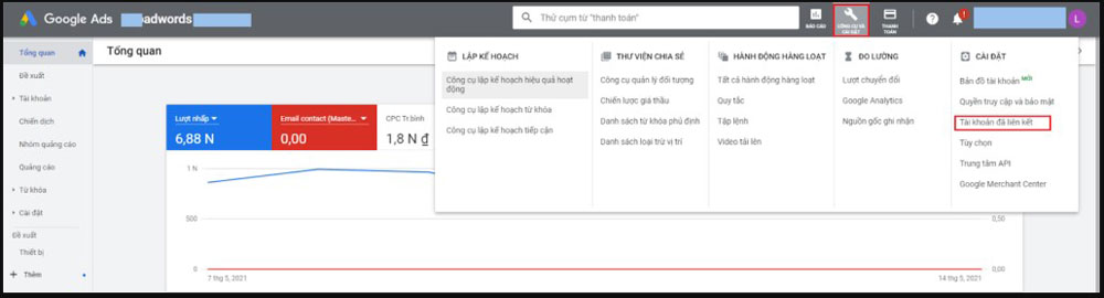 Liên kết Google Analytics với Google Ads