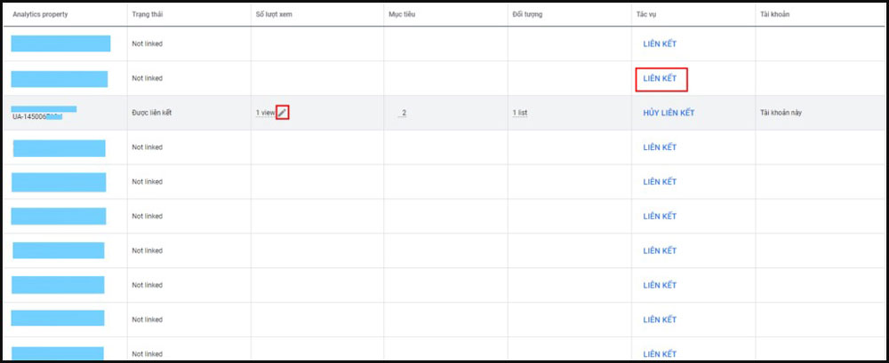 Liên kết Google Analytics với Google Ads