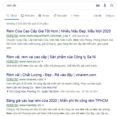 quảng cáo google search là gì