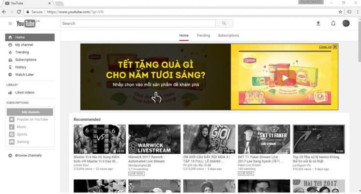 Quảng Cáo YouTube Masthead