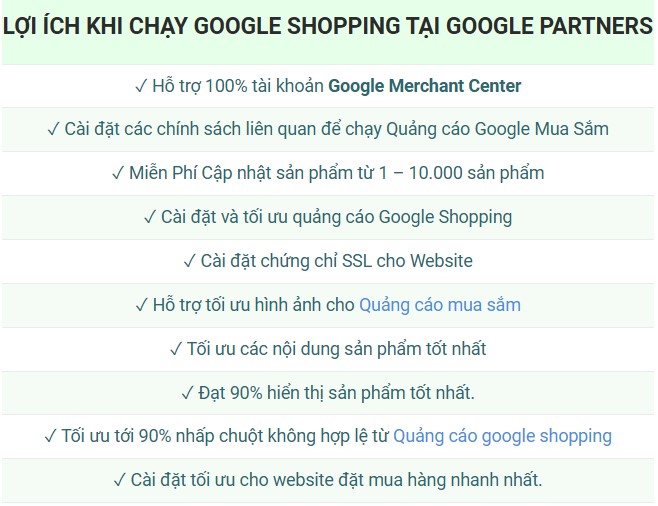 Lợi ích khi chạy quảng cáo Google Shoping