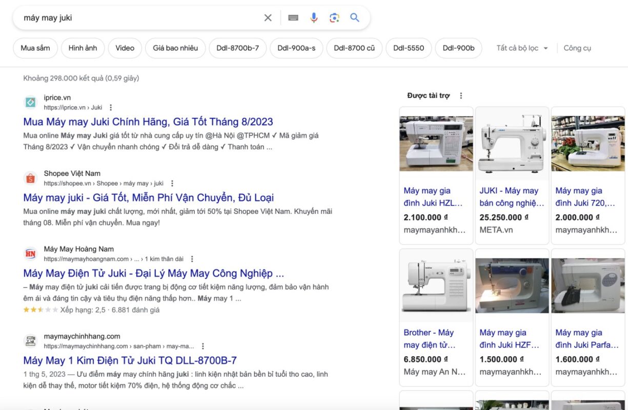 hình ảnh quảng cáo google shopping