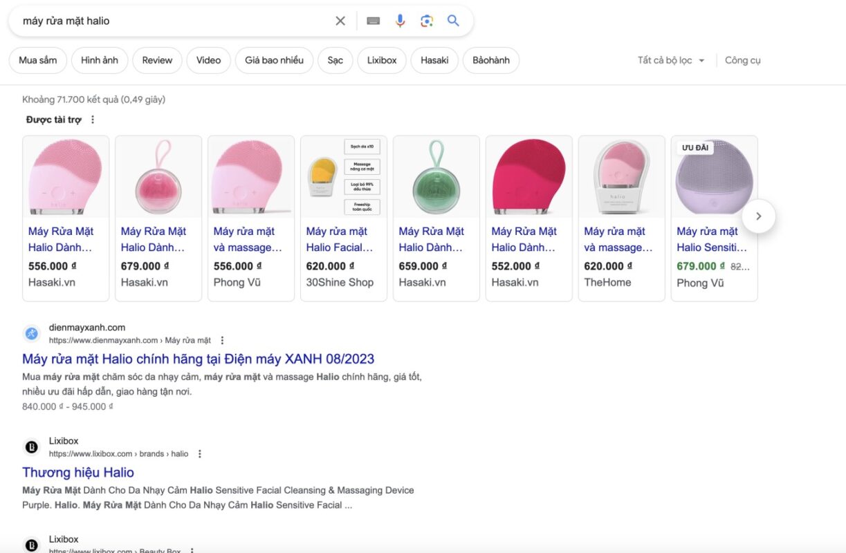 hình ảnh quảng cáo google shopping