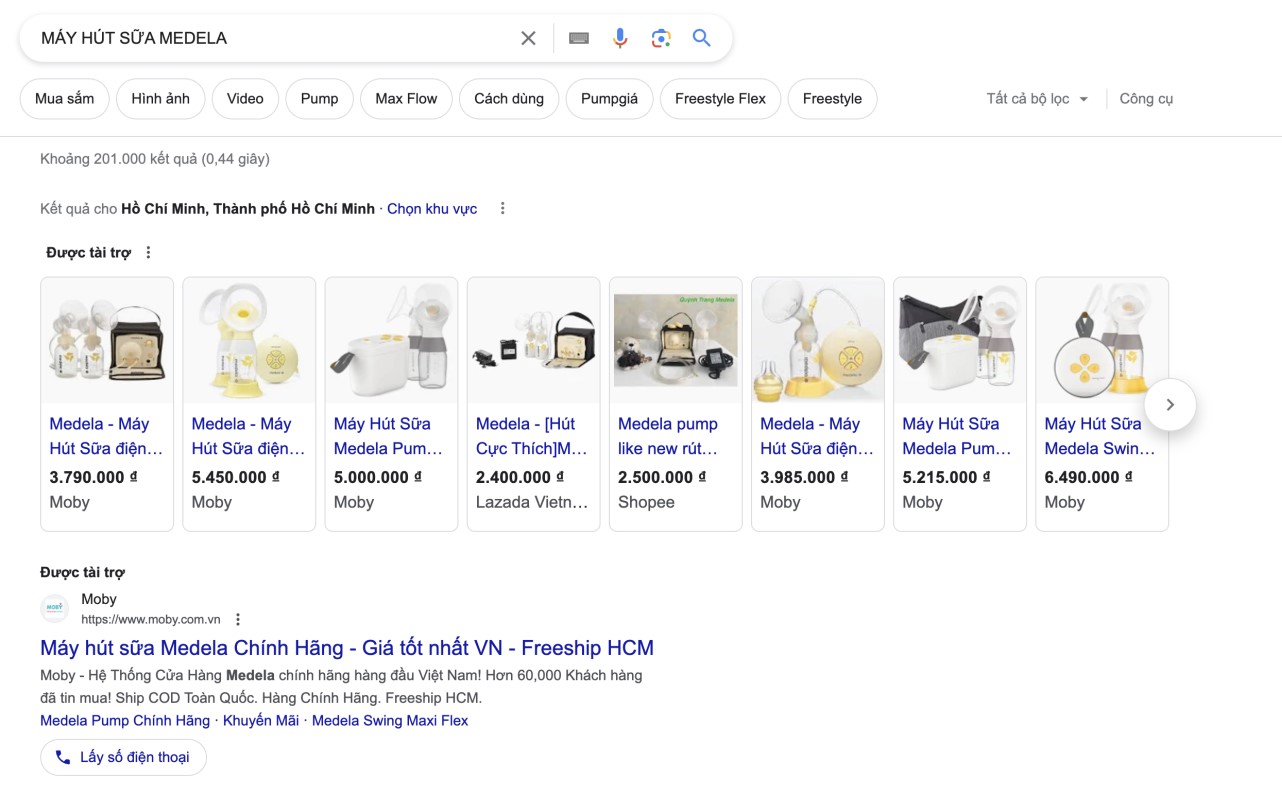 hình ảnh quảng cáo google shopping