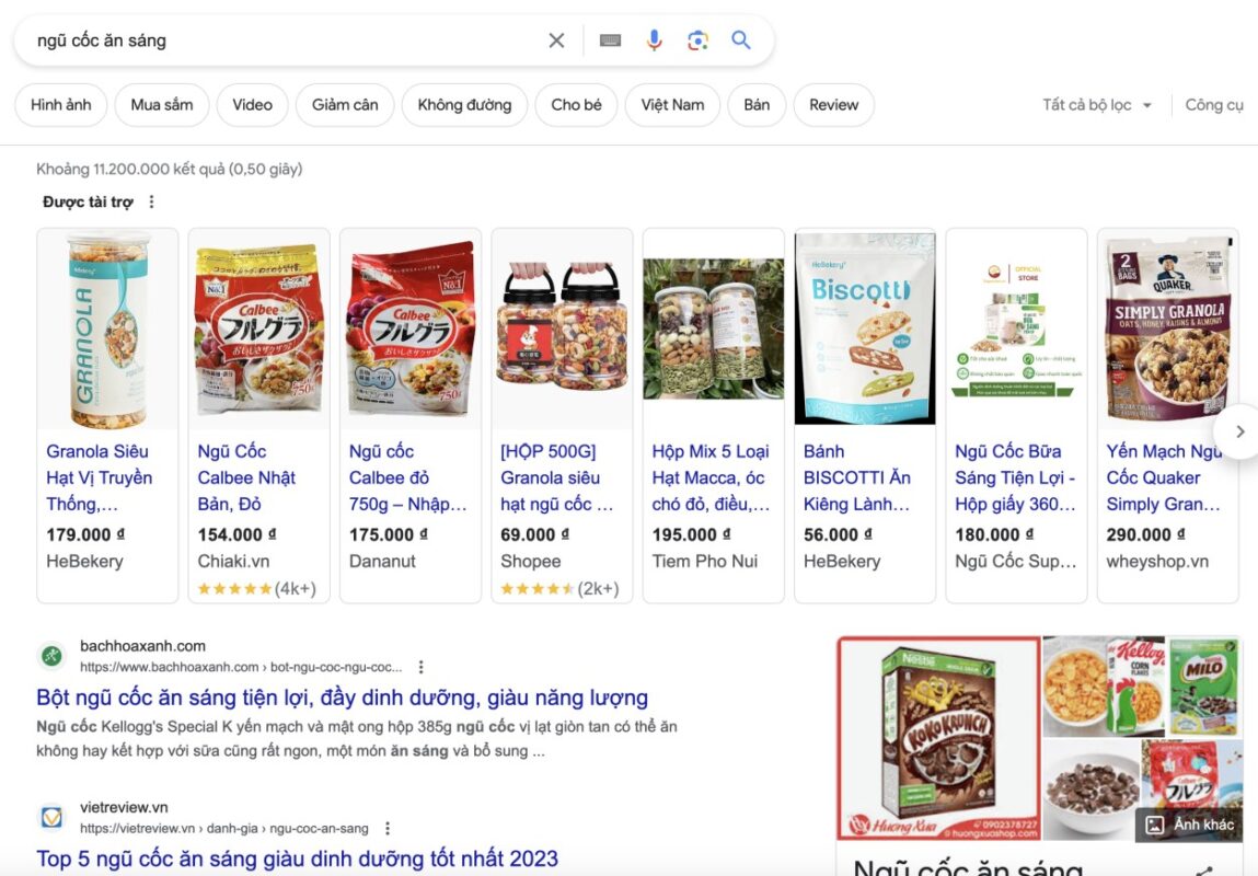 hình ảnh quảng cáo google shopping