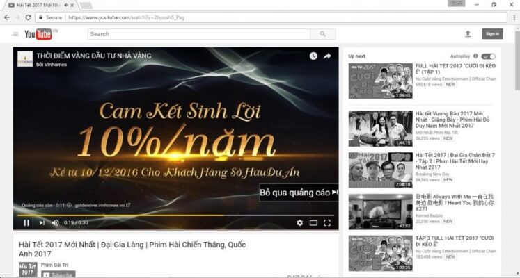 Quảng Cáo Video Youtube TrueView 